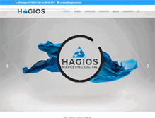 Tablet Screenshot of hagios.com.br